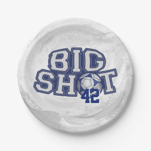 Big Shot Soccerball Paper Plates