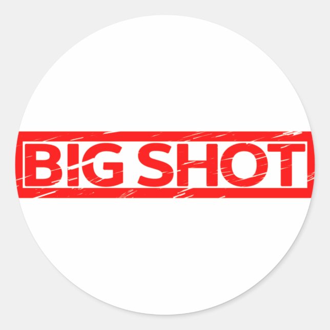 Big Shot Stamp Classic Round Sticker (Front)