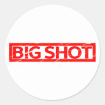Big Shot Stamp Classic Round Sticker