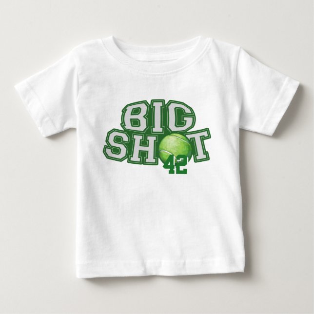 Big Shot Tennis Ball Baby T-Shirt (Front)
