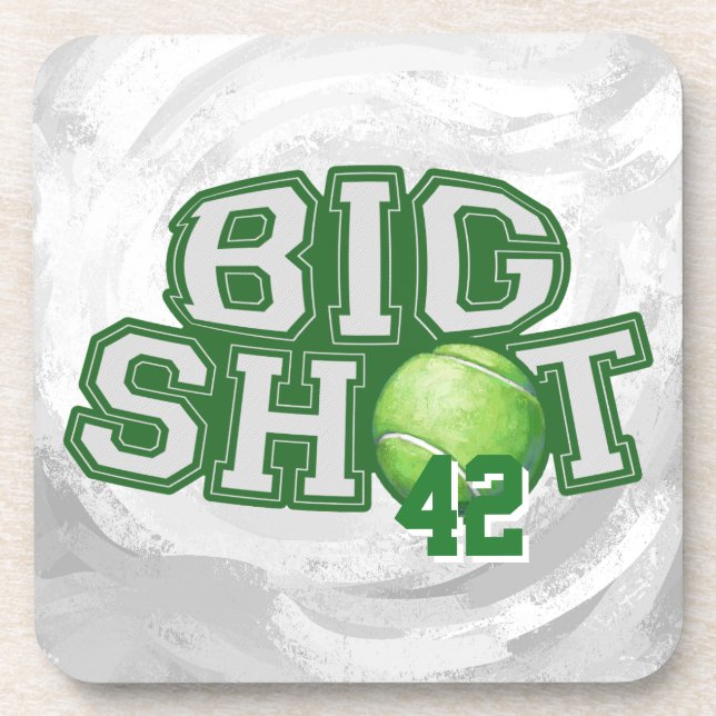 Big Shot Tennis Ball Beverage Coaster (Front)