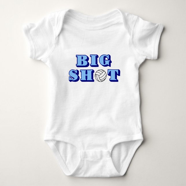 Big Shot Volleyball baby shirt bodysuit (Front)