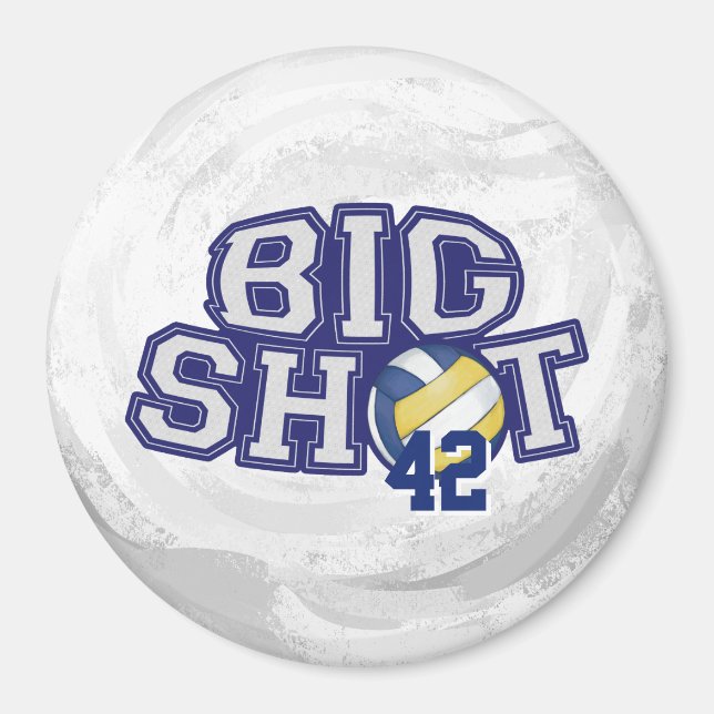Big Shot Volleyball Magnet (Front)