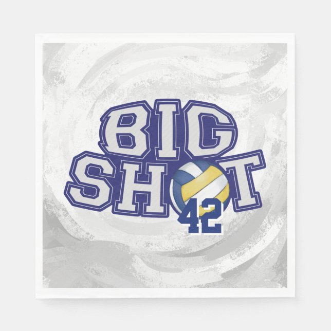 Big Shot Volleyball Napkins (Front)