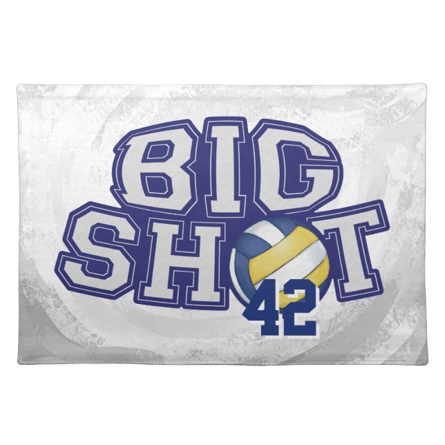 Big Shot Volleyball Placemat (Front)