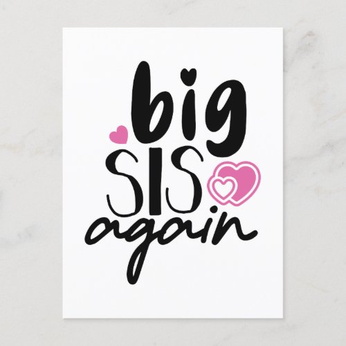 Big Sis Again Postcard