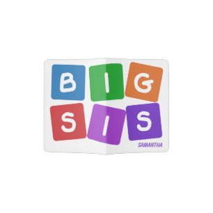 Big Sis custom name passport cover
