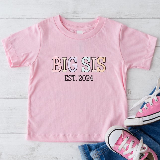 Big Sis Est 2024 Shirt | Baby Announcement (Creator Uploaded)