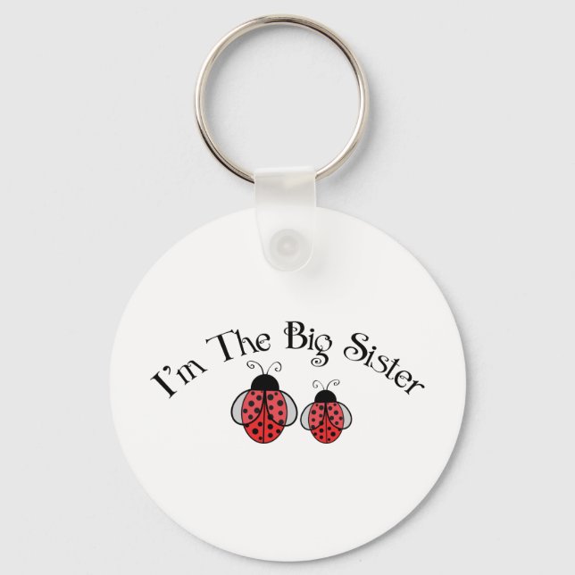 Big Sis Ladybug Keychain (Front)