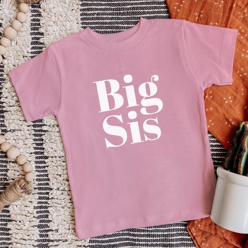 Big Sis  Matching Sibling Family Baby T_Shirt