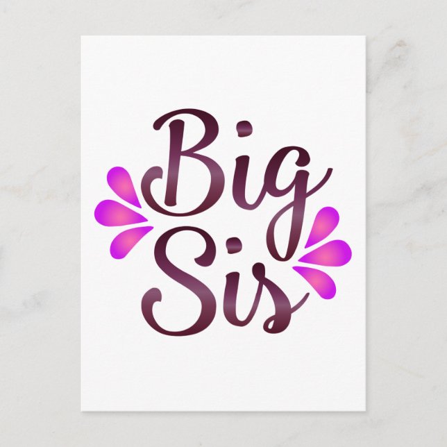 Big Sis Postcard (Front)