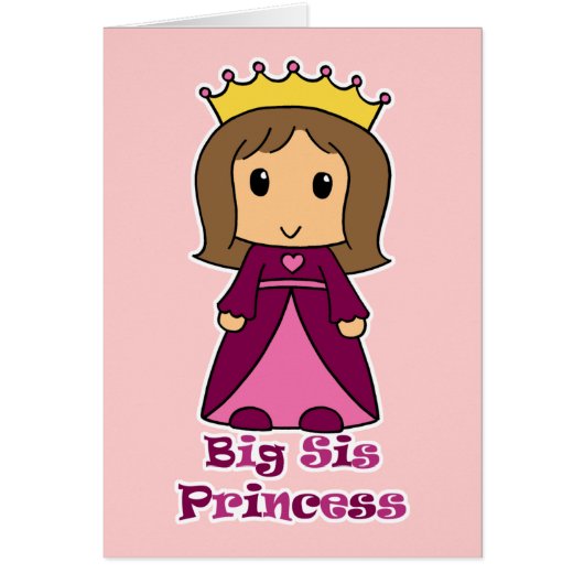 Big Sis Princess Cards (Front)