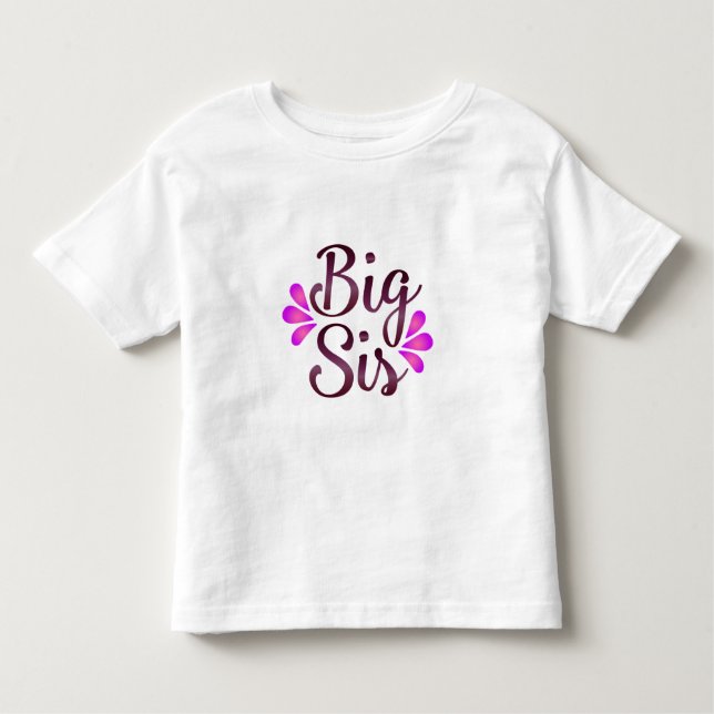 Big Sis Toddler T-shirt (Front)