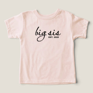 Big Sist Est 2025 Toddler T-shirt