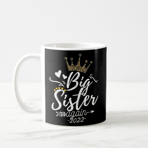 Big Sister 2022 Again Leopard Print Soon to be Big Coffee Mug