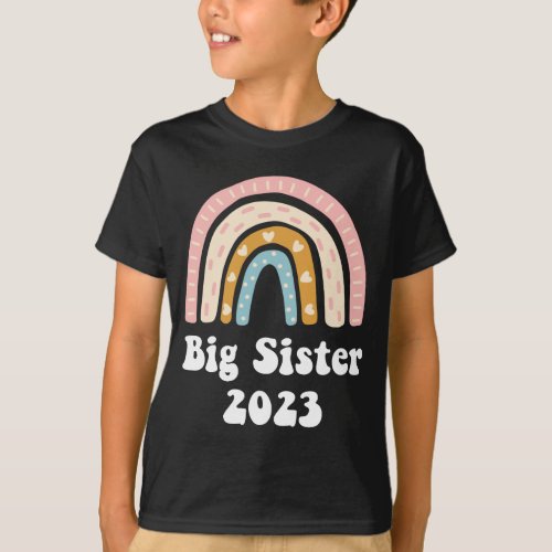 Big Sister 2023 Rainbow Girls T_Shirt