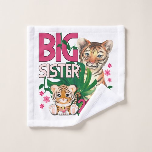 Big Sister 2023 _ Tropical Jungle Tiger Wash Cloth
