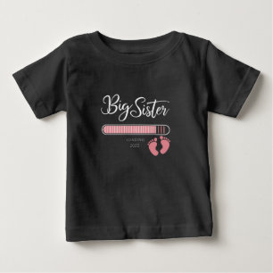 Big Sister 2025 Loading Pregnancy Announcement  Baby T-Shirt