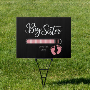Big Sister 2025 Loading Pregnancy Announcement Sign