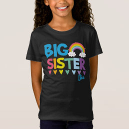 Big sister adorable colorful rainbow and hearts T-Shirt