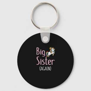 Big Sister Again Unicorn Girls Kids Big Sister Ann Keychain