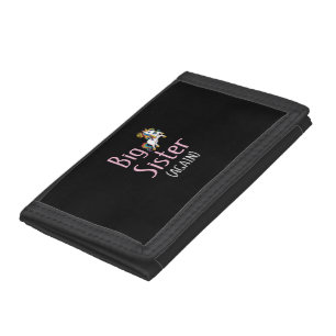 Big Sister Again Unicorn Girls Kids Big Sister Ann Tri-fold Wallet