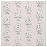 Big Sister American Eskimo Dog - Cute Eskie Fabric