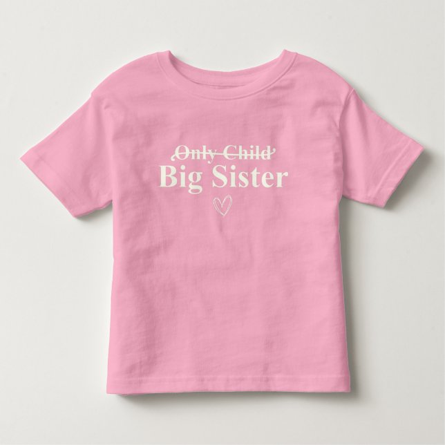 Big Sister Announcement Toddler T-shirt (Front)