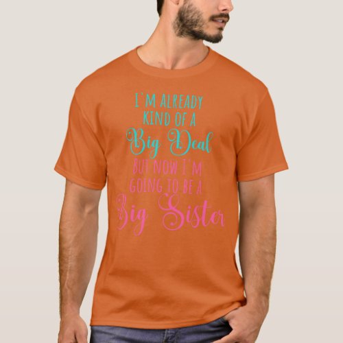Big Sister Baby Announcement T_Shirt