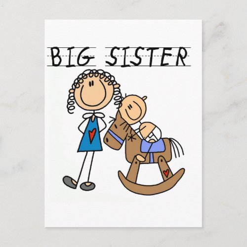 Big Sister Baby Brother T_shirts and Gifts Postcard