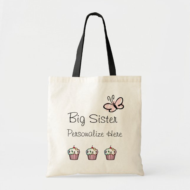 Big Sister Baby Love Tote Bag (Front)