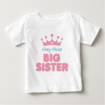 Big Sister Baby T-shirt at Zazzle