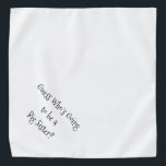Big Sister Black and White Typography Pet Bandana<br><div class="desc">White bandana, with black, cute, funny, text announcement... .Guess Who's Going to be a Big Sister? Because your pet is part of the family too! Perfect for your announcing a new pet or baby! The background color is customizable to any color you desire, as are the font style, size, and/or...</div>
