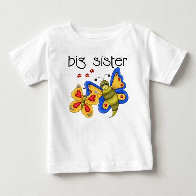 Big sister butterfly baby T-Shirt (Front)