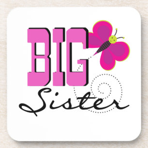Big Sister - Butterfly Gifts Beverage Coaster