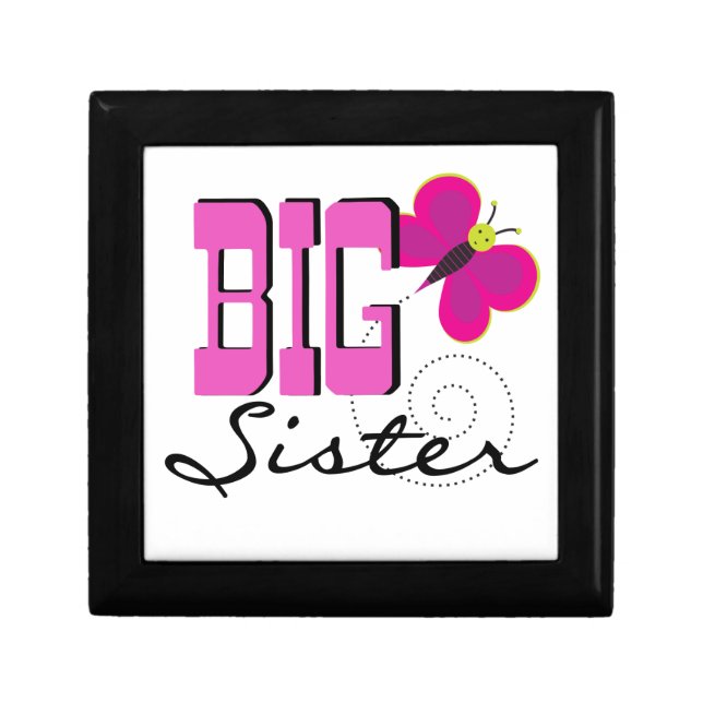 Big Sister - Butterfly Gifts Jewelry Box (Front)