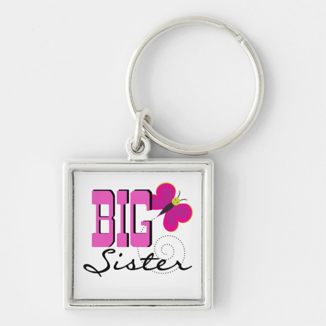 Big Sister - Butterfly Gifts Keychain (Front)