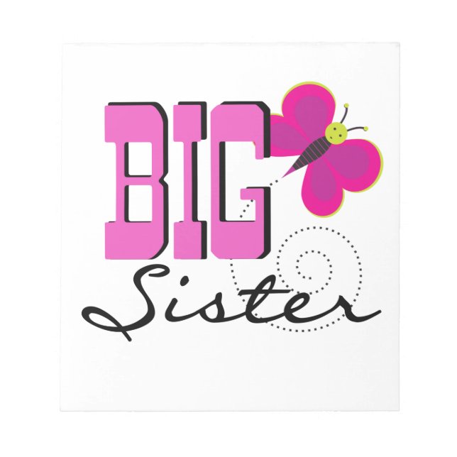 Big Sister - Butterfly Gifts Notepad (Front)