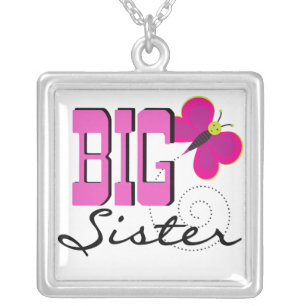 Big Sister - Butterfly Gifts Silver Plated Necklace