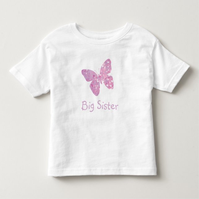 Big Sister Butterfly Toddler T-shirt (Front)