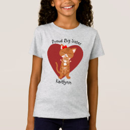 Big Sister Cat Personalized T-Shirt