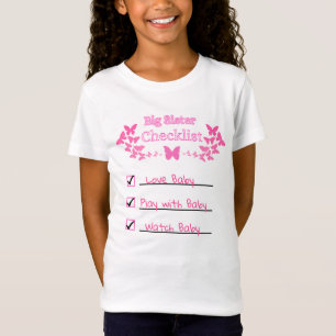  Big Sister Checklist T-Shirt