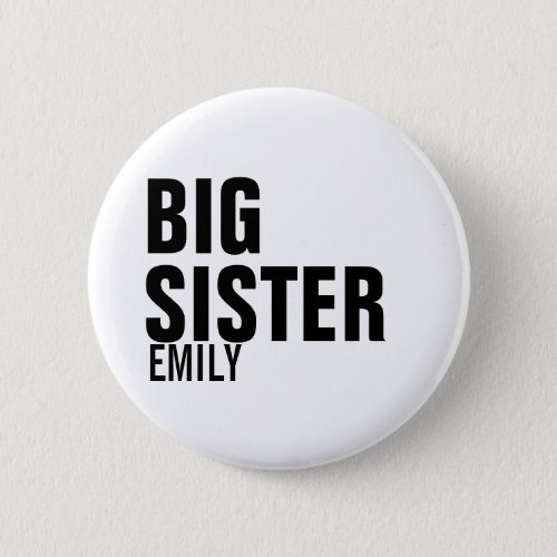 Big Sister Custom Round Button