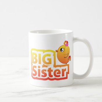 Big Sister Cute Baby Chicken Bird Mug by antico at Zazzle