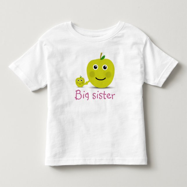 Big Sister Cute Fruit Themed  Toddler T-shirt (Front)
