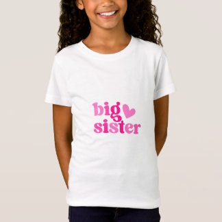 Big Sister Cute Pink Design | New Big Sister Gift T-Shirt