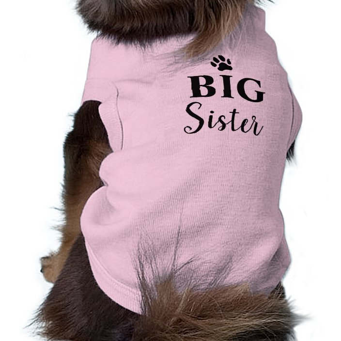 future big sister dog shirt