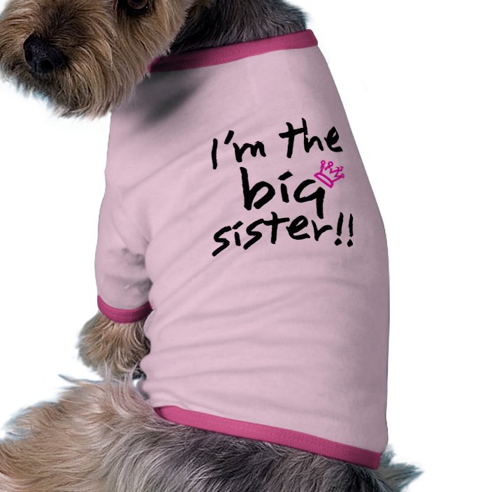 future big sister dog shirt