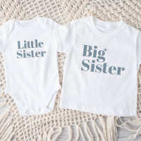 Big Sister | Dusty Blue Matching Sibling Family
