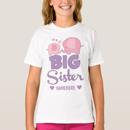 Big Sister Elephant T_Shirt